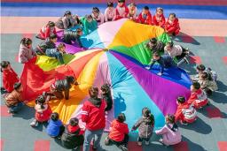 Brinquedo do paraquedas para crianças, esteira do jogo ao ar livre, cor do arco-íris, 2m/3m/4m/5m/6m - Image 3