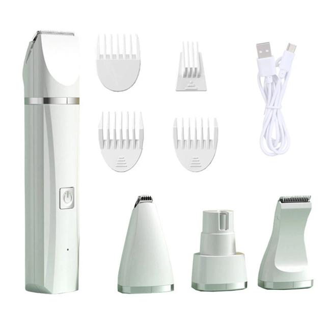 Cortador de Cabelo e Aparador Profissional UBBT para Cães e Gatos - 4 em 1 com 4 Lâminas e Recarregável