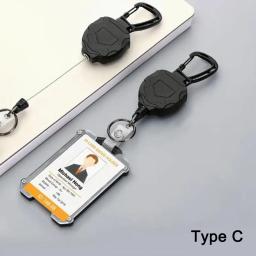 Clipe de carretel de crachá, capa de cartão de crédito, capa de cartão de ônibus, porta-crachá retrátil, clipe de crachá, suporte de identificação resistente-3 estilos - Image 4
