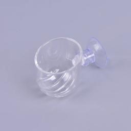 Alimentador automático de peixes cônicos Alimentador de verme vermelho Copo de funil Ferramenta de ração para peixes Alimentador de aquário com ventosa, Alimentador de aquário - Image 3