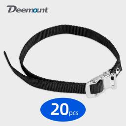 20 pçs cintos de arnês para bicicleta giratória ciclismo pedal sapatos gaiola ginásio estrada dobrável treino demonstração footboard ponta corda fivela cintas - Image 1