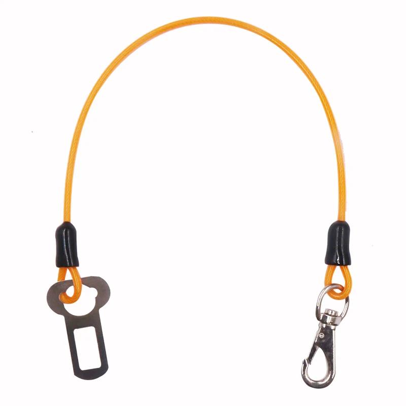 Cinto de segurança de carro com trela fina leve, cinto impermeável para cães grandes no carro Double Head Hook Lock, cão de estimação - Image 1