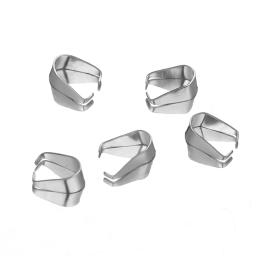 50pcs Aço Inoxidável Clipe Fechos Pingente Encantos Fivela Conectores Bail Beads Descobertas Jóias DIY Artesanato Componentes Acessórios - Image 4