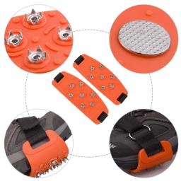 Garras de gelo de silicone sete dentes garras de gelo ao ar livre escalada neve montanha antiderrapante sete dentes garras de gelo ajustáveis - Image 6