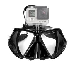 Máscara de mergulho Óculos de natação para GoPro, câmera esportiva subaquática, vidro temperado, mergulho profissional, tubo de snorkel seco, adultos e jovens - Image 2