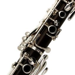 Granadilla Instrumento Musical De Sopros, profissional oem Clarinete, corpo De Madeira, Banhado A Prata, 18 Chaves, preço De Fábrica - Image 4