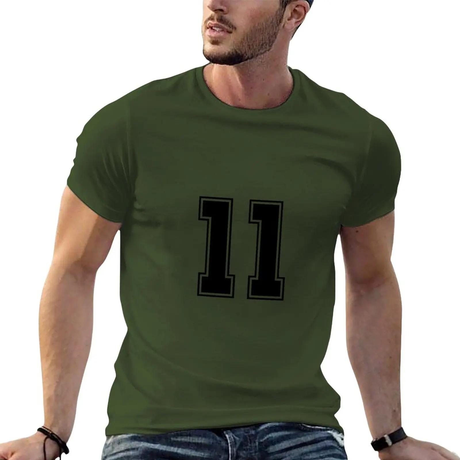 Futebol americano clássico Sport Jersey Vintage, número no fundo preto e branco, base de futebol t-shirt, 11 - Image 1