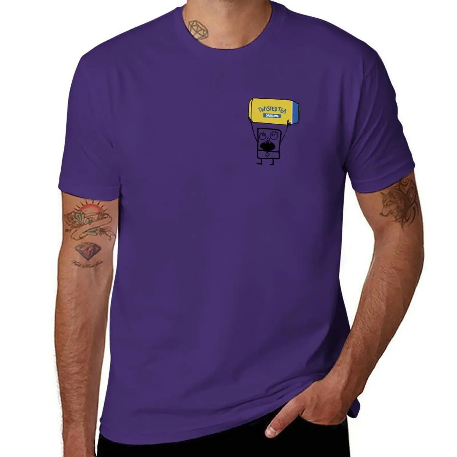 Doodlebob-T-shirt torcida preta para homens, top preto anime, roupas de verão - Image 1