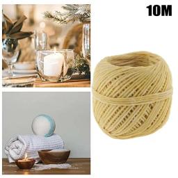 1 rolo 2.0mm x 10m mechas de cera de abelha natural orgânica mechas de vela de cânhamo artesanato artesanal ornamento decoração acessórios diy - Image 6