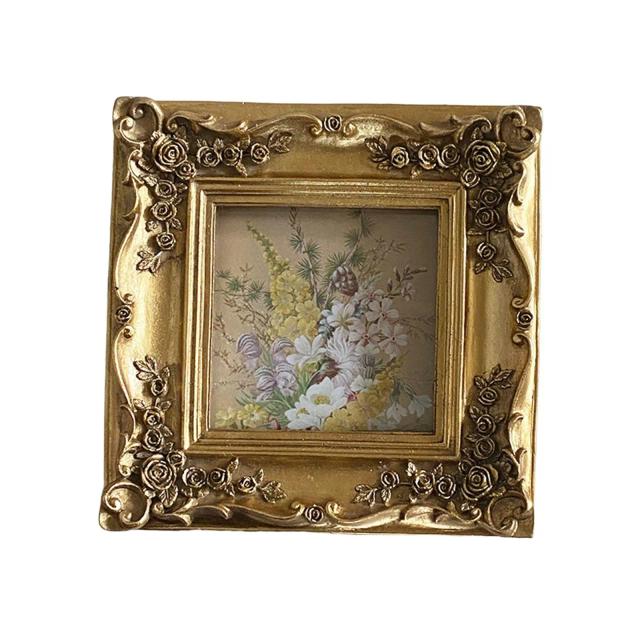 Moldura Floral Vintage em Relevo: Quadro Decorativo para Casa, Casamentos e Decoração de Interiores 4x4