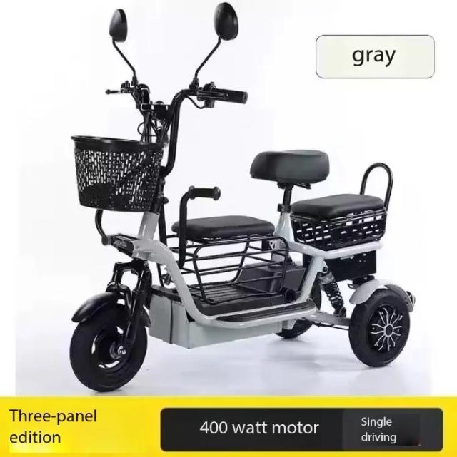 Triciclo Elétrico 3 Lugares Dobrável Leve - Mobilidade e Conexão Familiar