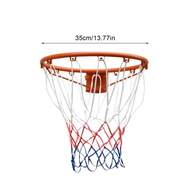 Cesta de Basquete para Crianças com Aro de Parede de 35/45cm, Resistente e Durável, Inclusa Rede e Suprimentos.