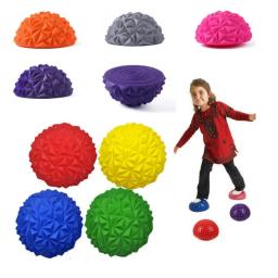 Equipamento de Treino Sensorial Infantil, Esteira de Massagem Hemisférica, Equilíbrio, Bola Tátil, Durian Ball, Fitness Yoga - Image 1