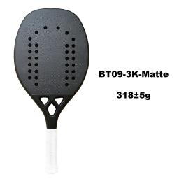 3k preto raquete de tênis de praia fibra de carbono profissional raquete de tênis de praia eva espuma esportes ao ar livre raquete 2 50% de desconto - Image 1