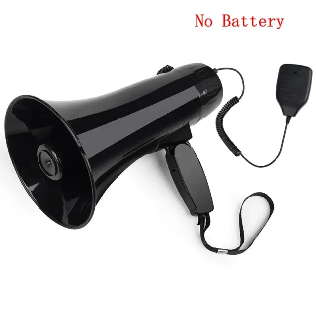 Megafone Portátil com Sirene Integrada, Gravação USB e 35W de Potência - Modelo 240S