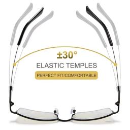 Óculos de leitura fotocromático progressivo de liga de titânio, feminino, masculino, multi foco, anti luz azul, óculos de miopia, esportes - Image 6