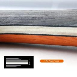 2 pçs raquete de ping pong raquetes de tênis de mesa conjunto longo/curto lidar com espinhas-em borracha de alta qualidade pás de ping pong com saco - Image 3