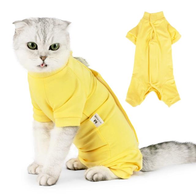 Terno Confortável para Gatos: Roupas Soft para Proteger e Evitar Coçar e Lamber