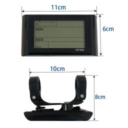 EBike LCD Display Conversão Kit, acessórios para bicicletas elétricas, bicicleta, JN Controlador, SM Plug, 24V, 36V, 48V, SW900 - Image 5