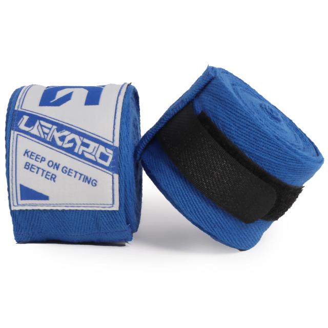 Faixa de Algodão Stretch Lekaro para Boxe e Sanda - Bandagem de Pulso para Muay Thai e Treinamento de Luta - 2 Rolos de 4m cada