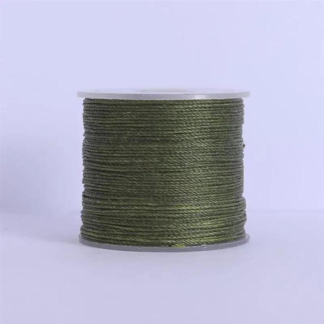 Rolo de Fio de Couro Encerado Redondo para Artesanato - 20m e 0,6mm DIY