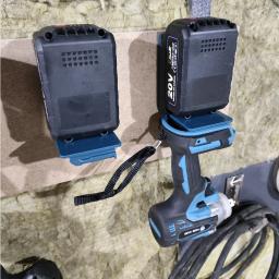 Suporte de montagem de bateria para ferramenta elétrica, 2/6 peças, 2 em 1, suporte de ferramenta para makita, suporte de rack de armazenamento de ferramentas com parafusos, faça você mesmo - Image 5