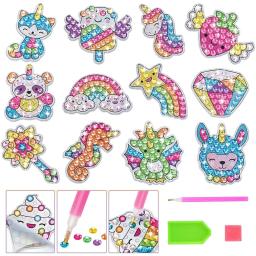 DIY pintura adesivos kits para crianças, decoração artesanal, mosaico adesivo, kit pintura por números, artesanato para meninas e meninos, presente - Image 3
