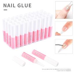 Profissional de secagem rápida cola adesiva, cola transparente prego, Acrílico Extensão Falso prego, Nails Rhinestone Decoração, 10 pcs, 50 pcs, 100pcs - Image 1