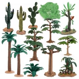 Modelo de simulação de árvores, trem ferroviário, jardim, parque, cenário, árvores em miniatura, decoração de paisagem, acessório de fazenda, figuras, árvores - Image 3