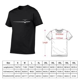 Camiseta branca lisa dos homens, planador, planador, voar, planador, alfândega, fãs de esportes - Image 5