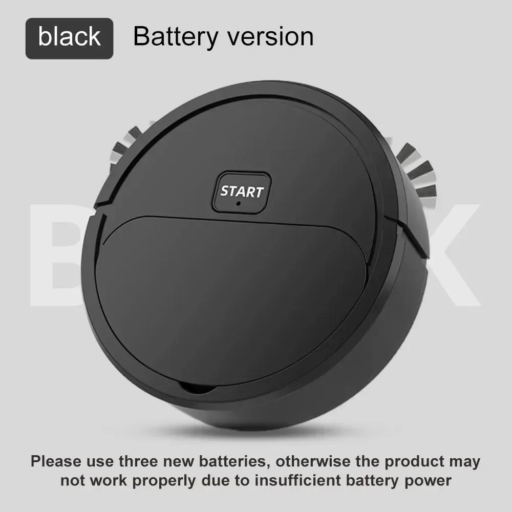 Robô de varredura totalmente automático, aspirador de pó, esfregando o chão, mini limpador, uso doméstico, Lazybones Intelligent, 3 em 1 Sweeper - Image 1