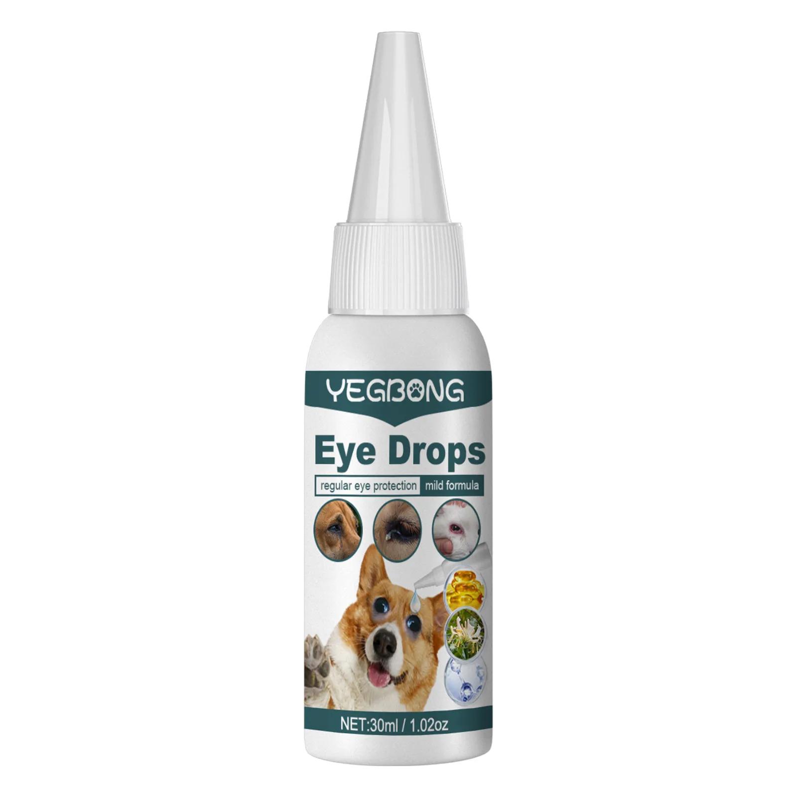 Pet Eye Drops para gatos e cães, Gotas De Limpeza Para Olhos, Home Dog Eye Wash, Essência de mancha de lágrima, 30ml - Image 1