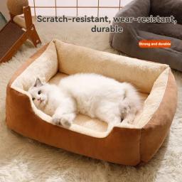 Cama para gatos e produtos para animais de estimação, Almofadas Acessórios para cães e gatos, Cesta House Beds, Kitten Goods Accessories, Acessórios para todas as casas - Image 1