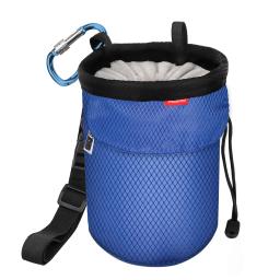 Chalk Bag para Escalada, Bouldering Chalk Bag Balde com cinto ajustável & bolsos com zíper e cordão Carabiner - Image 1
