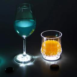 JJYY-Light Up LED Coaster, copos para bebidas, adesivos, garrafa de licor, esteira luminosa do copo, Club Bar Party, carro, casamento, decoração do vaso - Image 5