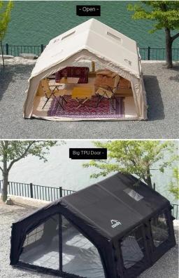 Barraca inflável Coody 17.2 Pro de alta qualidade Popular barraca de acampamento de inverno casa de barraca de ar para exterior - Image 3