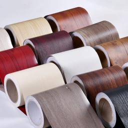 Realista Madeira Grão Reparação Fita Adesiva, Renovação Móveis, Rodopim Adesivo, Linha de Cintura, Adesivo Piso, Home Decor, Melhorar, 10m - Image 1