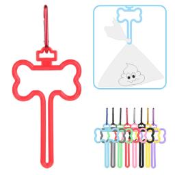 L69a suporte saco cocô cachorro, ajustável, mãos livres, animais estimação, adequado para qualquer coleira - Image 5