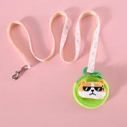Dog Outdoor Poop Pick-up Bags Cartoon Plush Teddy Corgi Dogs Cute Garbage Dispenser Storage Bag com Keychain Cleaning Supplies - Image 3