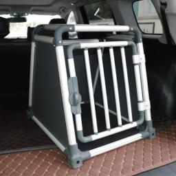 Caixa de alumínio para pet, Carrier House para gato e cachorro, Gaiola de transporte aéreo para carro - Image 5