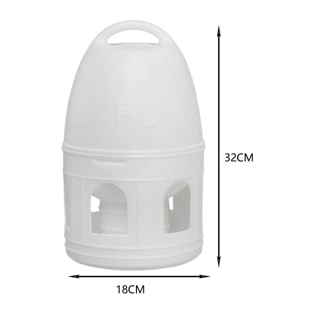 Bebedor Automático de Água para Pássaros com Suporte Suspenso - Ideal para Papagaios, Periquitos, Pombos e Patos, Disponível em 3L e 5L