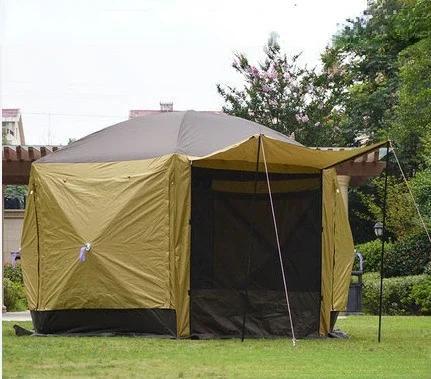 Barraca de Toldo Automático Windproof para Acampamento ao Ar Livre - Ideal para Carros, SUVs, Praia, Churrasco e Reuniões de até 10 Pessoas