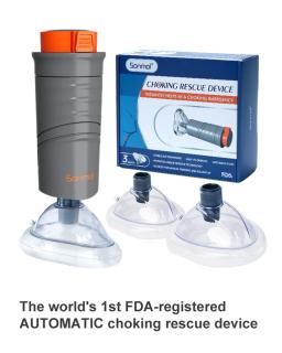 Dispositivo de resgate anti-asfixia de primeiros socorros automático para adultos e crianças com 3 tamanhos diferentes máscaras kit de emergência de assistência para vias aéreas em casa - Image 3