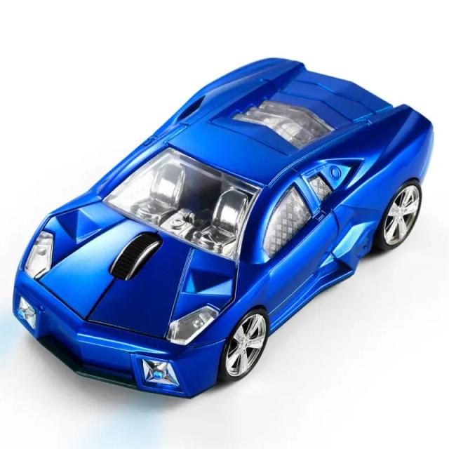 Mouse Pad Sem Fio para Gamers com Carro Esportivo 3D - 1000 DPI e Modelos Opcionais