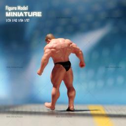 Resina 3d homem muscular figura em miniatura, modelo de Diorama, cena criativa, suporte em estoque, 1:87, 1/64, 1/43, 1/24, em Stock - Image 3