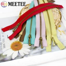 Meetee-Fechos de metal próximos, fechamento com zíper para bolsas, kit de reparo com zíper, acessórios de costura, 3 #, 5 pcs, 10pcs - Image 6