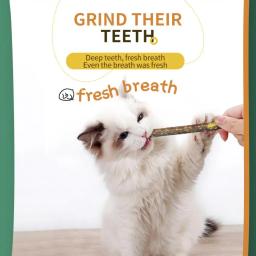 Cat Molar Self-Healing Chew Product, Catnip, Todo Natural, Aliviar o Tédio, Creme dental, Dentes Snack, Pet, 1, 2, 3Pcs Sticks por caixa - Image 6