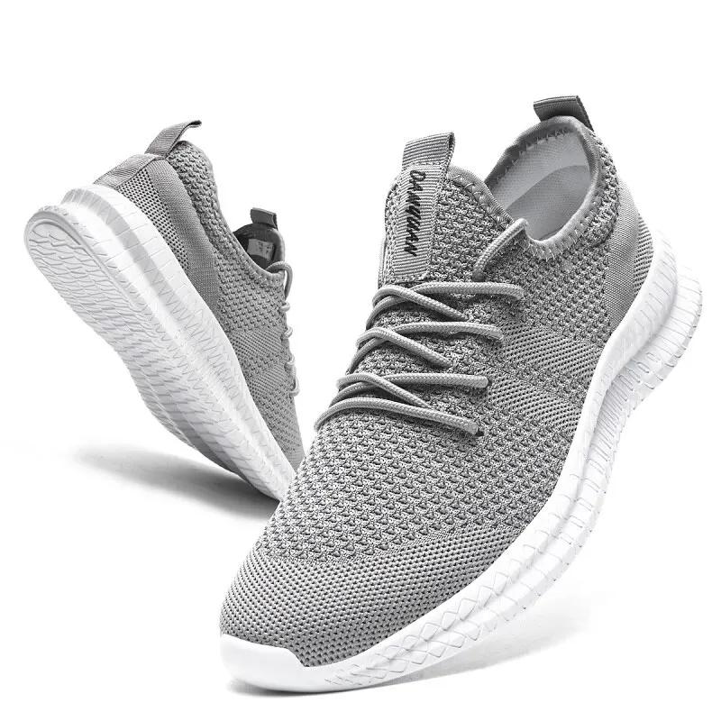 Homens tênis de corrida rendas até sapatos esportivos leves e confortáveis respirável tênis caminhada tenis masculino zapatillas hombre - Image 1