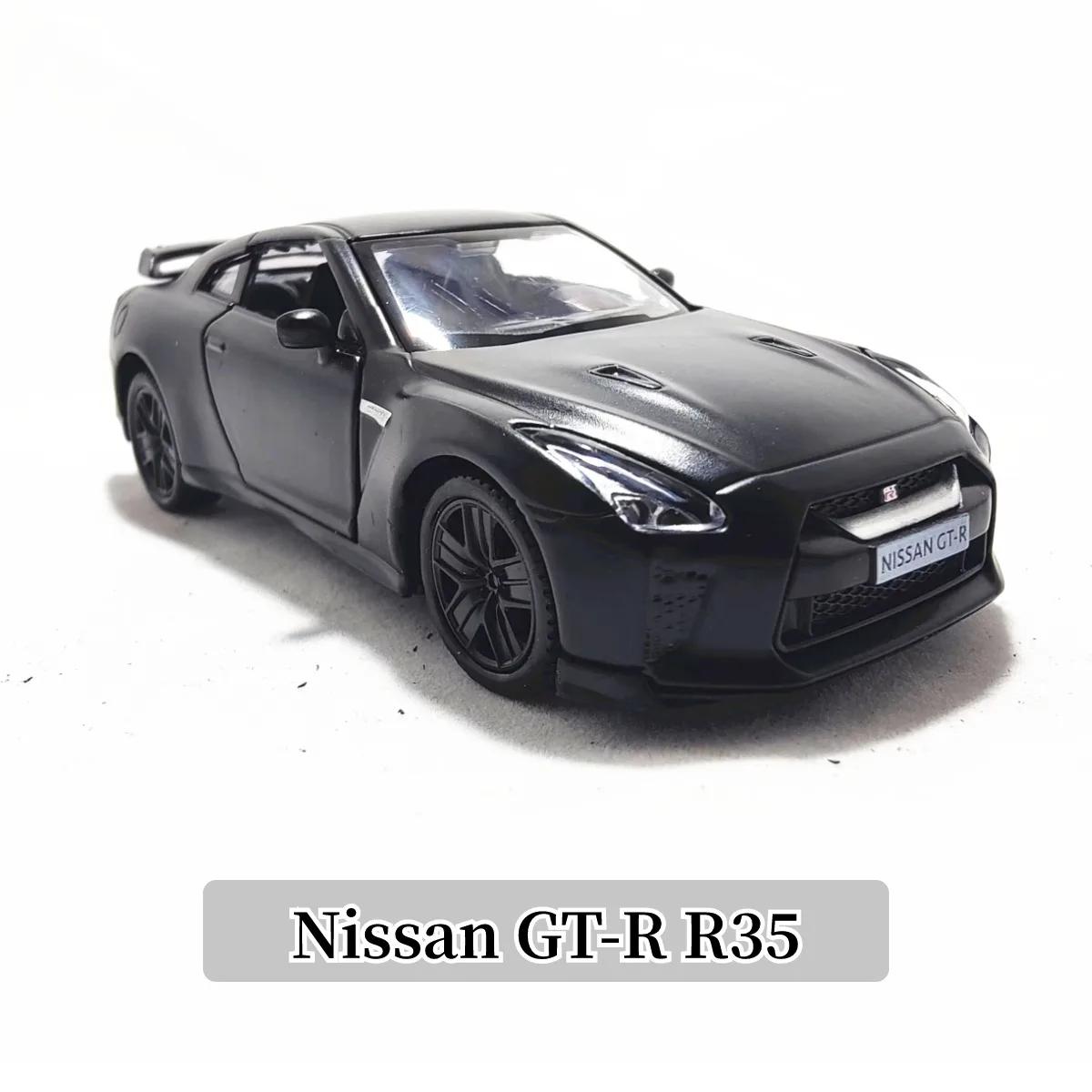 Nissan GT-R R35 Modelo de Carro Réplica, Escala De Metal, Arte Em Miniatura, Decoração De Casa, Hobby Lifestyle, Coleção De Brinquedos De Natal, Presente Kid, 1:36 - Image 1