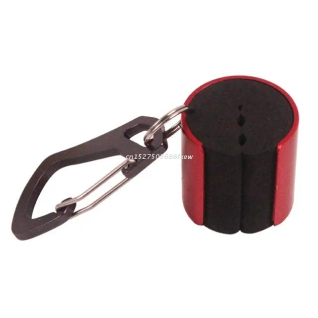 Suporte de Vara de Pesca Portátil Wearable Clip com Chaveiro - Alumínio Premium